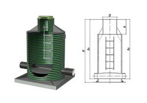 смотровой проходной колодец пластиковый